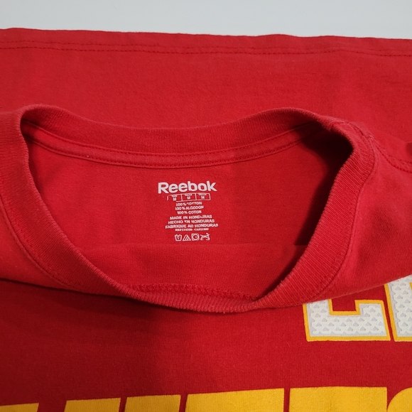 Reebok Men's M KC Chiefs Short Sleeve Jersey Red - Picture 3 of 6